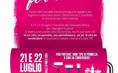 21.7.2018 – Call for work per ristrutturare la Casa delle Donne!