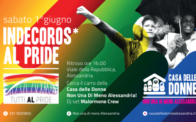 Appuntamento sabato 1° giugno alle ore 16 in Viale della Repubblica per il primo Alessandria Pride!