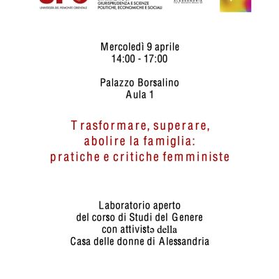 Laboratorio aperto famiglia